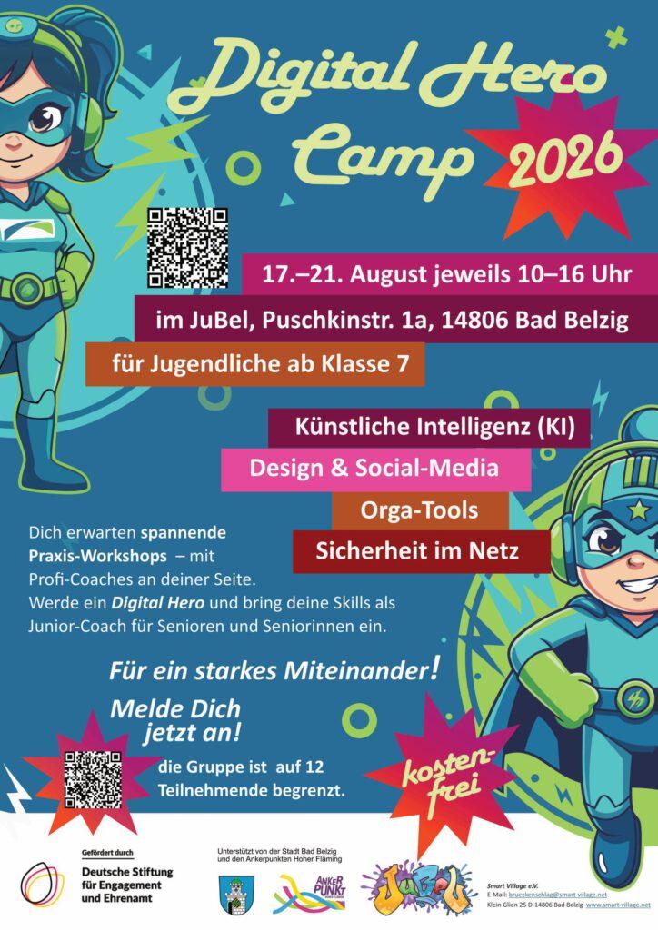 Flyer des Digital Hero Camps